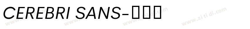 CEREBRI SANS字体转换